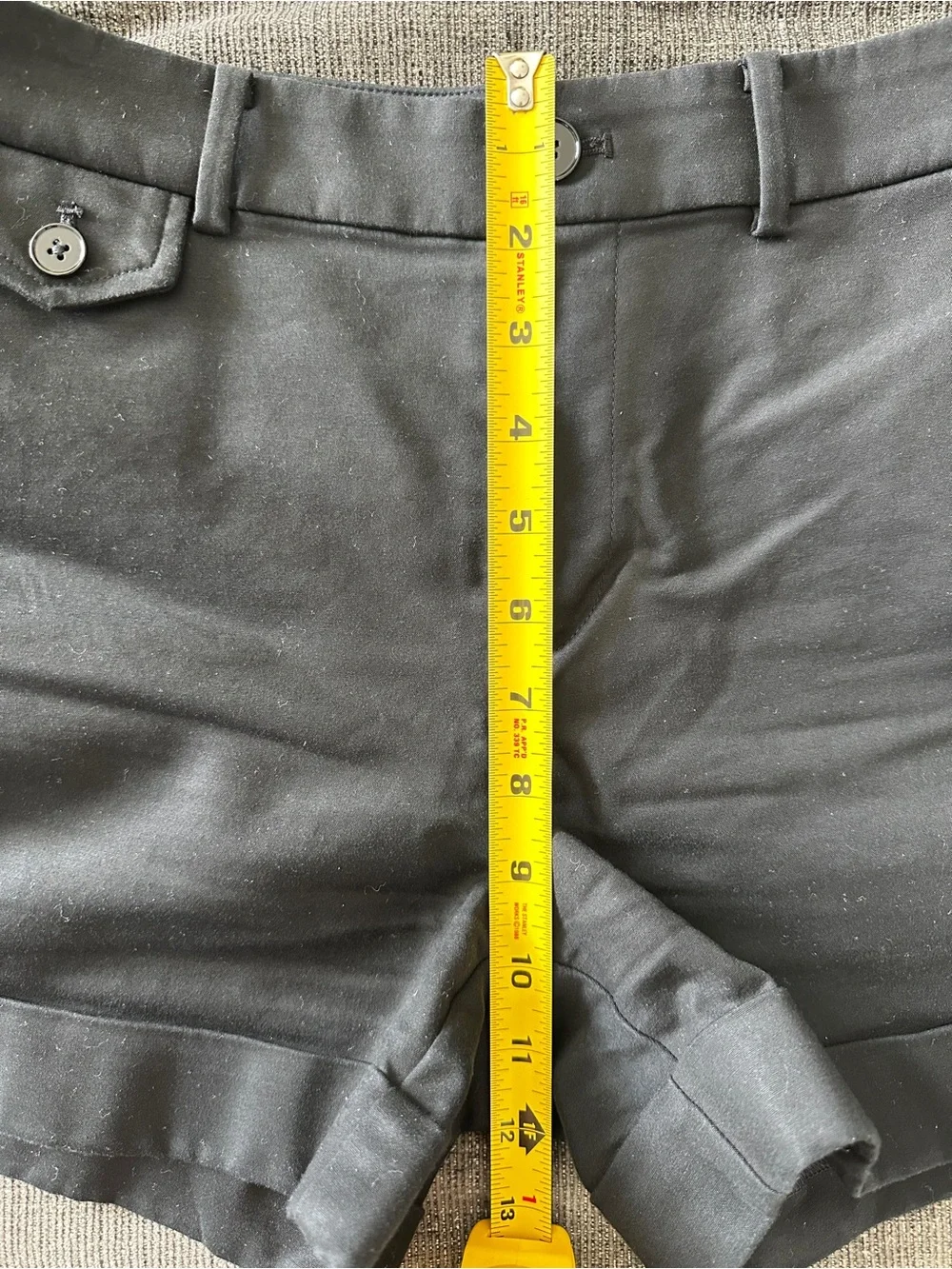Lauren Ralph Lauren High Rise Black Women's Tailored Shorts Size 0 - Picture 6 of 9